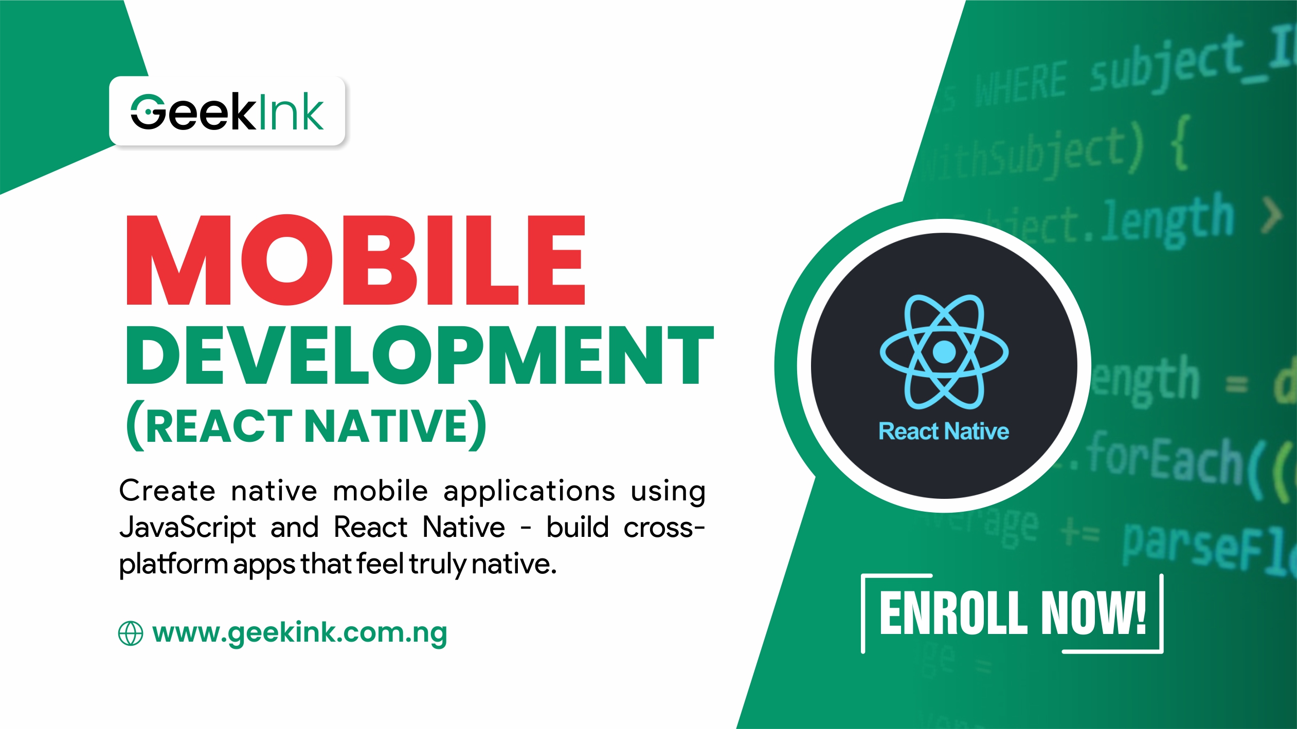 React Native Mobile Development