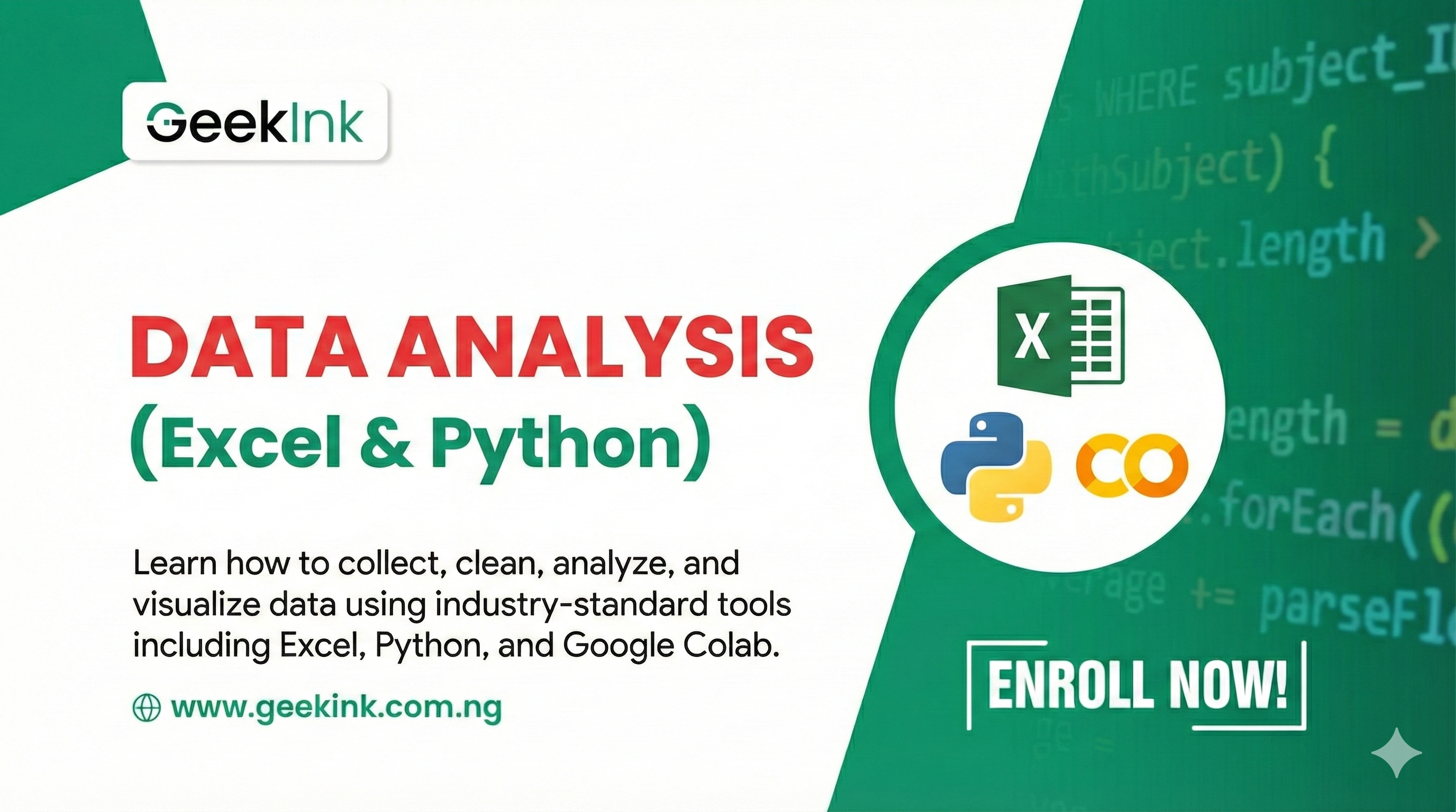 Data Analysis with Excel & Python